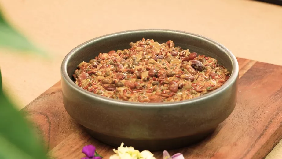 Dal Makhani Red Rice Risotto Recipe